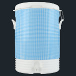 Gingham-Pastel Blue-White-IGLOO DRINK COOLER,10gal Cooler<br><div class="desc">CKC-Gingham-Pastel Blue-White-BEVERAGE COOLER,  10 gallon size-The tiny squares of gingham in an allover background pattern. These gingham design coordinates with assorted patterns from the CRAZY KIDS COLORS Collection. Gingham patterns are available in assorted colors. Coordinating Zazzle party supplies is available. Choose any size or style of Zazzle Igloo Coolers.</div>