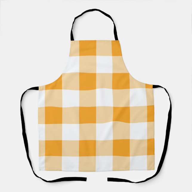 Gingham Pattern Apron (Front)