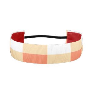Gingham Pattern Athletic Headband