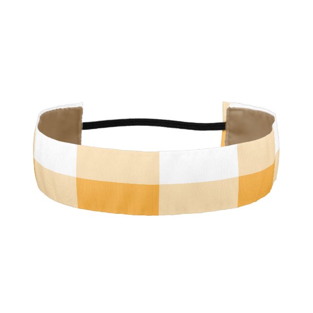 Gingham Pattern Athletic Headband (Front)