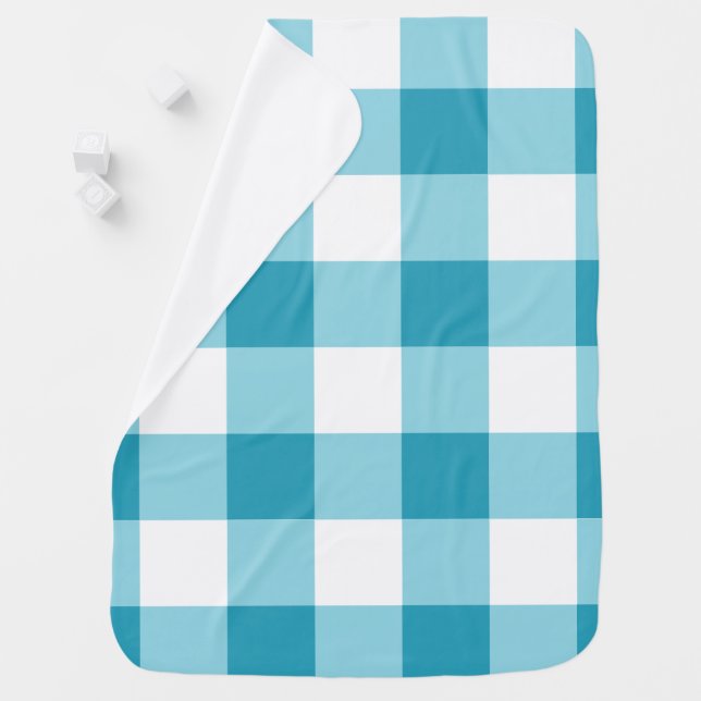 Gingham Pattern  Baby Blanket (In Situ)