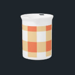 Gingham Pattern Beverage Pitcher<br><div class="desc">Cool Gingham or Checkerboard Pattern.</div>