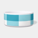 Gingham Pattern  Bowl<br><div class="desc">Cool Gingham or Checkerboard Pattern with trendy teal,  white and light blue colors.</div>