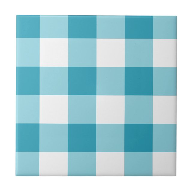Gingham Pattern  Ceramic Tile (Front)
