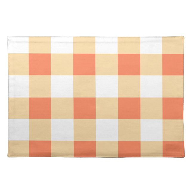 Gingham Pattern Cloth Placemat (Front)