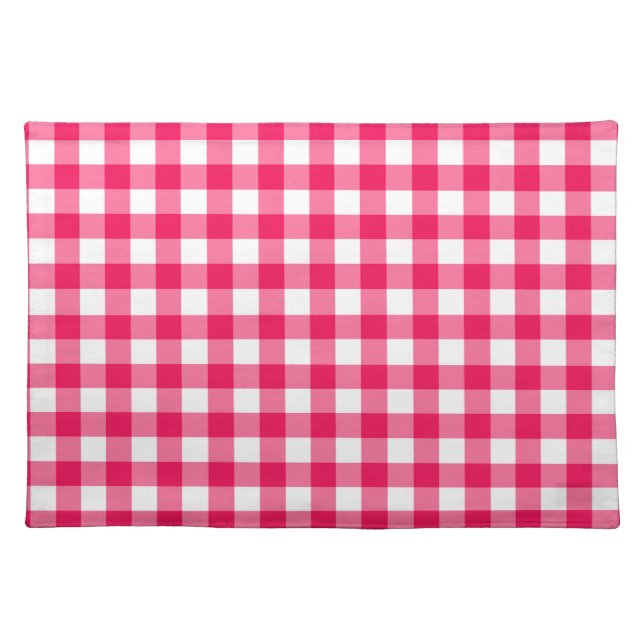 Gingham Pattern Cloth Placemat (Front)