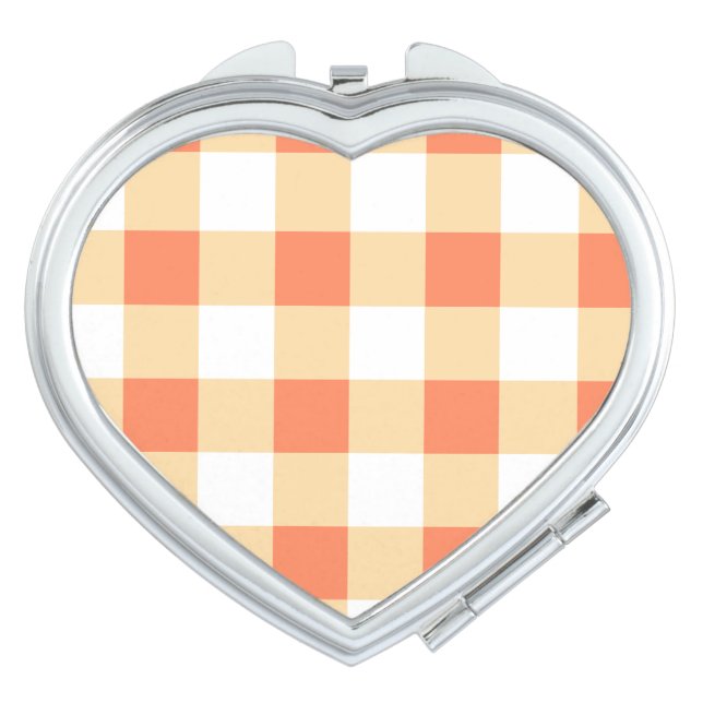 Gingham Pattern Compact Mirror (Front)
