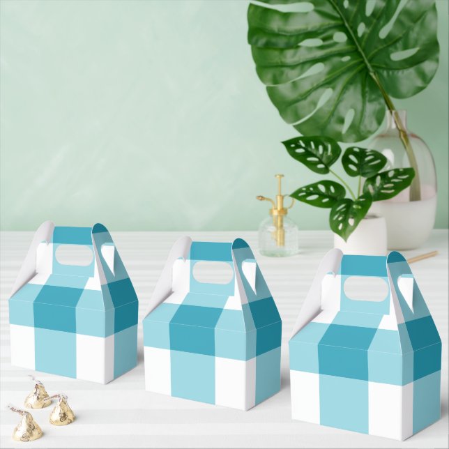 Gingham Pattern  Favor Boxes (Multiple)