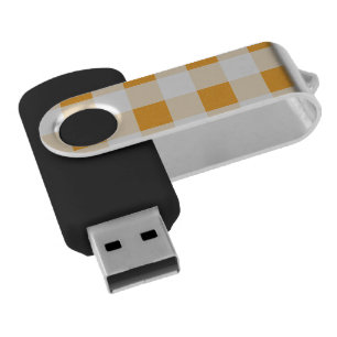 Gingham Pattern Flash Drive