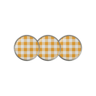 Gingham Pattern Golf Ball Marker