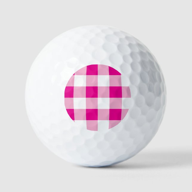 Gingham Pattern  Golf Balls (Front)