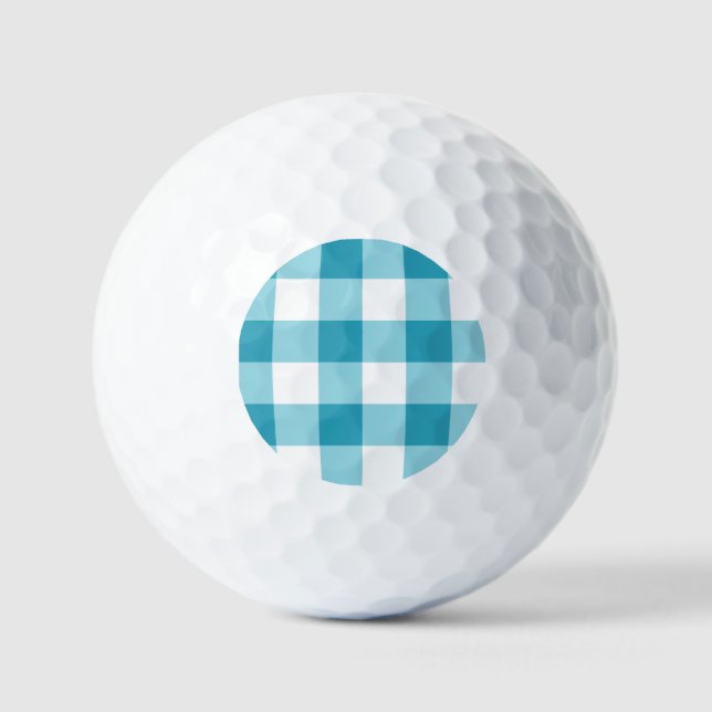 Gingham Pattern  Golf Balls (Front)