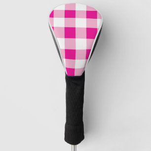 Gingham Pattern Golf Head Cover