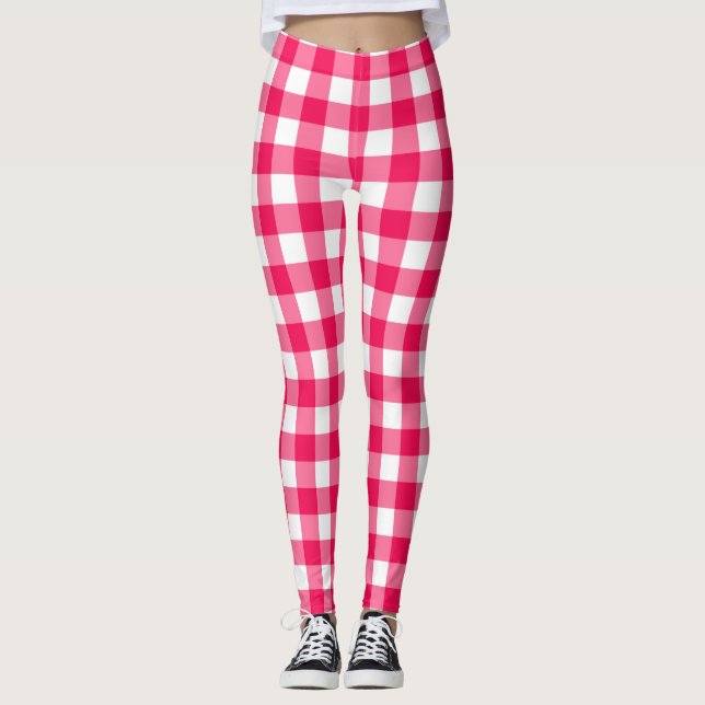 Gingham Pattern Leggings (Front)