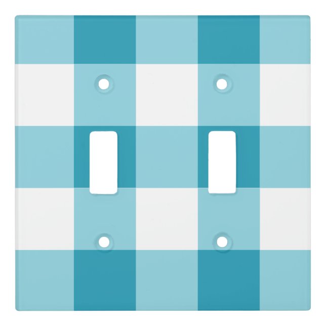 Gingham Pattern  Light Switch Cover (Front)