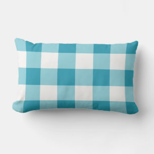 Gingham Pattern  Lumbar Pillow