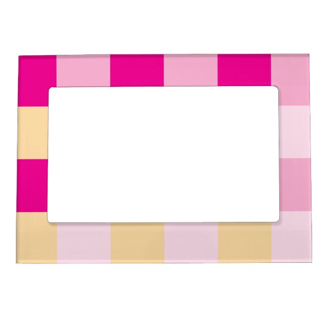 Gingham Pattern  Magnetic Frame (Front)