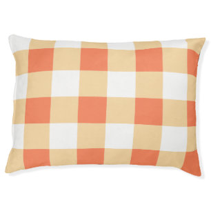 Gingham Pattern Pet Bed