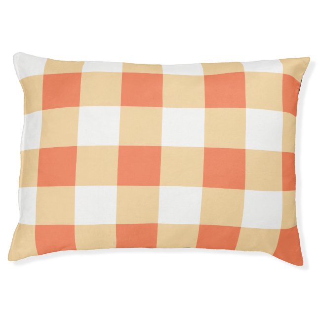 Gingham Pattern Pet Bed (Front)