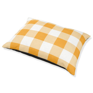Gingham Pattern Pet Bed