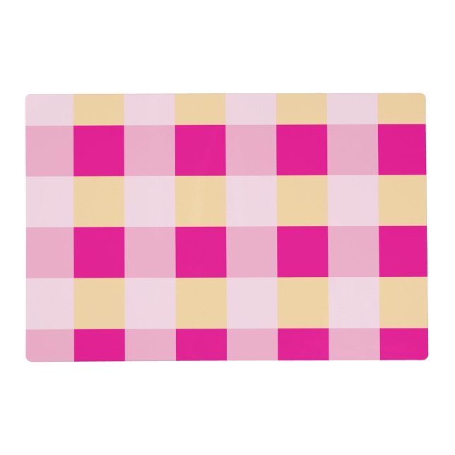 Gingham Pattern  Placemat (Front)