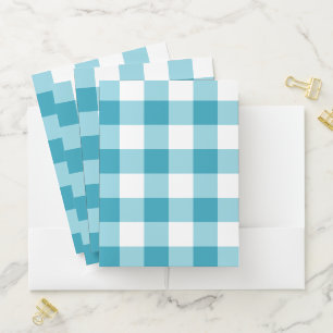 Gingham Pattern  Pocket Folder