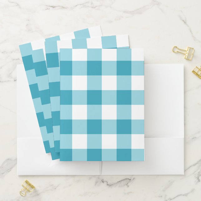 Gingham Pattern  Pocket Folder (In Situ)