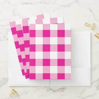 Gingham Pattern  Pocket Folder
