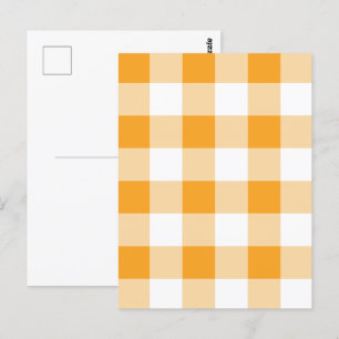 Gingham Pattern Postcard