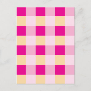Gingham Pattern  Postcard
