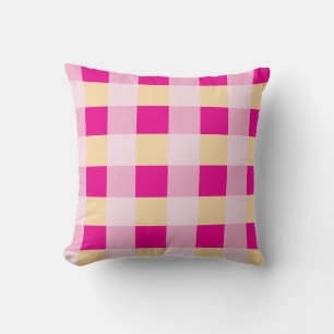 Gingham Pattern Throw Pillow