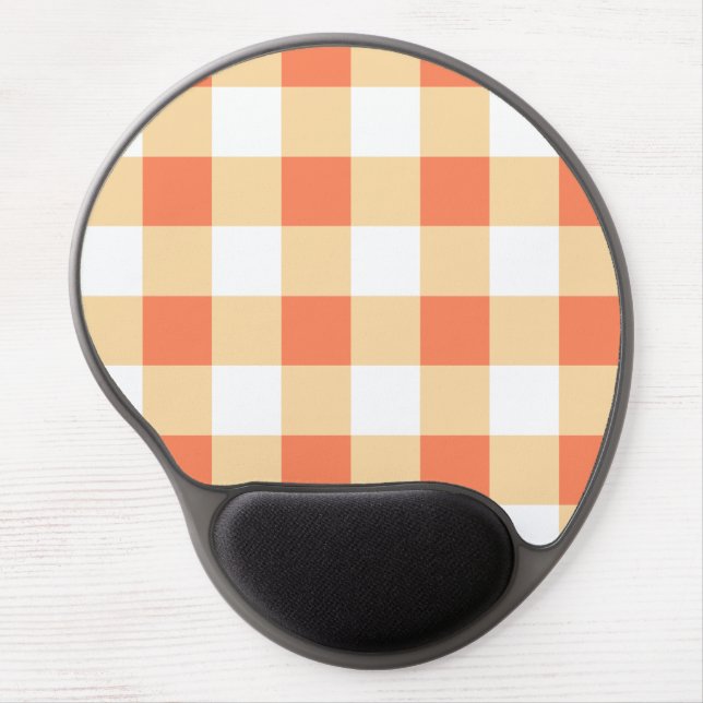 Gingham Pattern Wrapping Paper Gel Mouse Pad (Front)