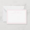 Gingham personalized children's pink note card