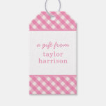 Gingham Personalized Gift Tags