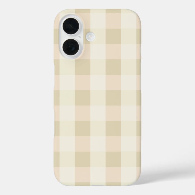 Gingham | Pink & Cream Case-Mate iPhone Case (Back)