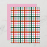 Red Plaid Scrapbook Letters