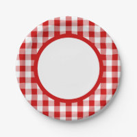 Red And White Checkered Plates Zazzle Red And White Checkered Plates Zazzle