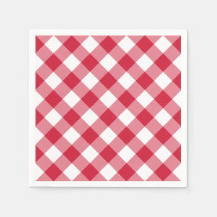 Gingham (Red) Napkins
