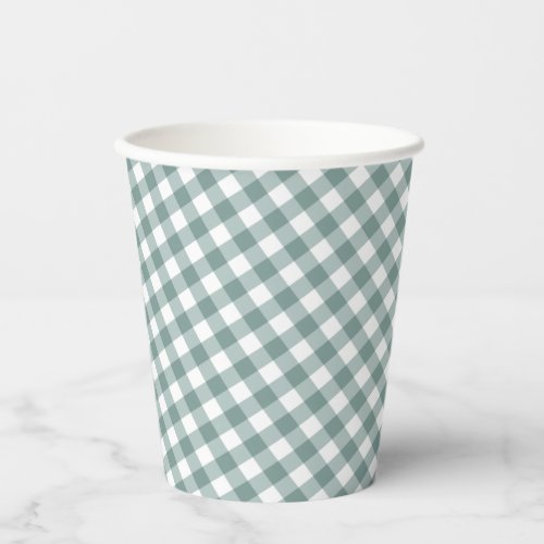 Gingham  Rustic Autumn Fall Baby Shower  Paper C Paper Cups