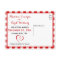 Gingham Save The Date Wedding Red White Checks