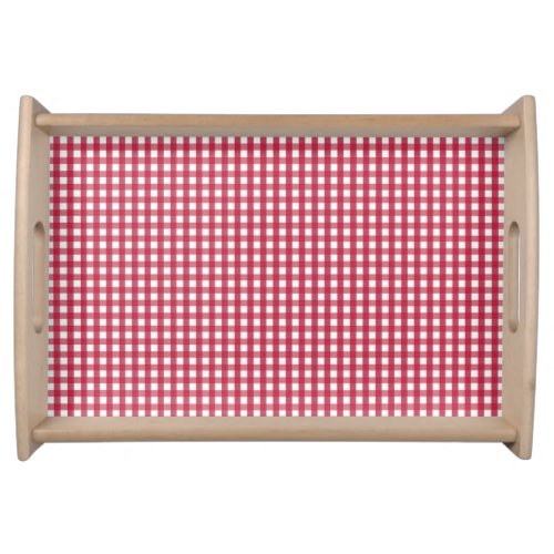 Gingham Serving Tray