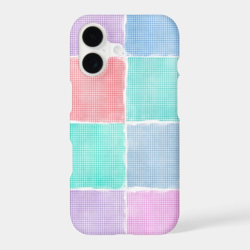 Gingham Tile Pattern iPhone 17 Case