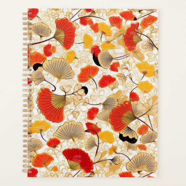 Gingko Leaf Chiyogami Planner (Front)