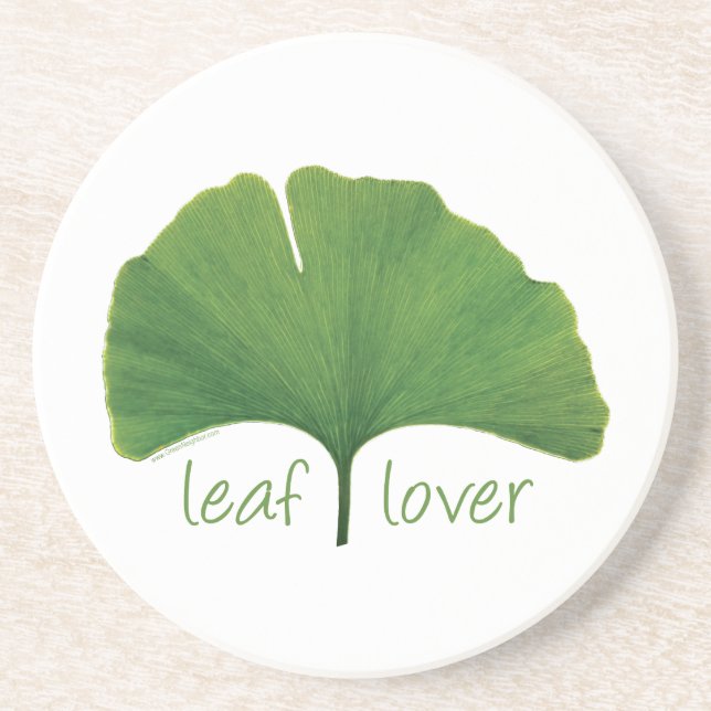 Gingko Leaf Drink Coaster (Front)