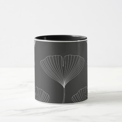 Gingko leaf mug