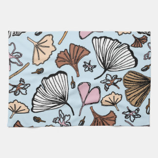 Gingko leaves kitchen towel
