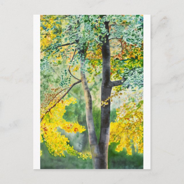 gingko postcard (Front)