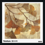 Gingko Wall Decal<br><div class="desc">© Albena Hristova / Wild Apple. An image of brown leaves and its branch. The background is in shades of brown and tan.</div>