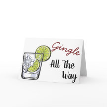 Gingle All The Way | Gin & Tonic Christmas Cards