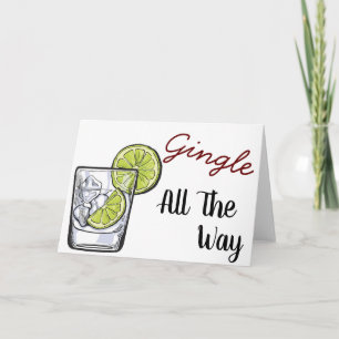 Gingle All The Way Gin & Tonic Christmas Cards
